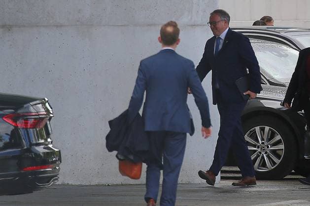 Berlin, Germany, September 24, 2026, Federal Chancellery: Informal meeting with the state premiers; Mario Voigt, CDU, Premier of Thuringia, upon arrival Copyright: xdtsxNachrichtenagenturx dts_136353