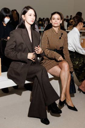 IPA88906044 - Milan, Milan Women™s Fashion Week Spring Summer 2027 - Women™s Fashion, Spring Summer 2027 - Max Mara fashion show - guests - Pictured: Yoona Lim and Kate Mara.  Copyright: xCinziaxCamelax xx IPA88906044