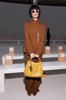IPA88904464 - Milan, Milan Women™s Fashion Week Spring Summer 2027 - Women™s Fashion, Spring Summer 2027 - Max Mara fashion show - guests - Pictured: Paz Vega  Copyright: xCinziaxCamelax xx IPA88904464
