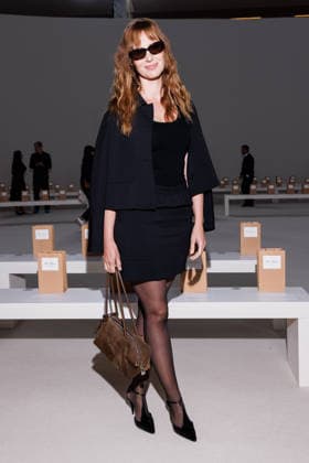 IPA88904862 - Milan, Milan Women™s Fashion Week Spring Summer 2027 - Women™s Fashion, Spring Summer 2027 - Max Mara fashion show - guests - Pictured: Louise Bourgoin  Copyright: xCinziaxCamelax xx IPA88904862