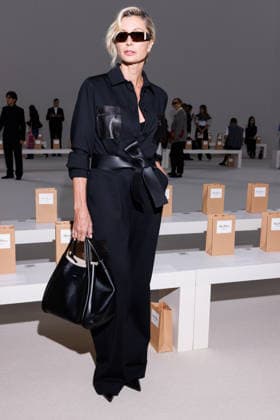 IPA88905199 - Milan, Milan Women™s Fashion Week Spring Summer 2027 - Women™s Fashion, Spring Summer 2027 - Max Mara fashion show - guests - Pictured: Anna Ferzetti.  Copyright: xCinziaxCamelax xx IPA88905199