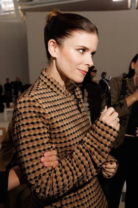 IPA88905894 - Milan, Milan Women™s Fashion Week Spring Summer 2027 - Women™s Fashion, Spring Summer 2027 - Max Mara fashion show - guests - Pictured: Kate Mara.  Copyright: xCinziaxCamelax xx IPA88905894