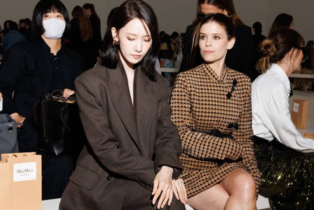 IPA88905992 - Milan, Milan Women™s Fashion Week Spring Summer 2027 - Women™s Fashion, Spring Summer 2027 - Max Mara fashion show - guests - Pictured: Yoona Lim and Kate Mara.  Copyright: xCinziaxCamelax xx IPA88905992