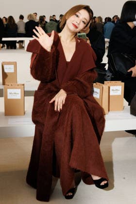 IPA88906342 - Milan, Milan Women™s Fashion Week Spring Summer 2027 - Women™s Fashion, Spring Summer 2027 - Max Mara fashion show - guests - Pictured: Gao Ye  Copyright: xCinziaxCamelax xx IPA88906342