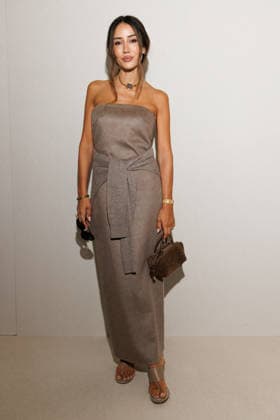 IPA88906915 - Milan, Milan Women™s Fashion Week Spring Summer 2027 - Women™s Fashion, Spring Summer 2027 - Max Mara fashion show - guests - Pictured: Tamara Kalinic  Copyright: xCinziaxCamelax xx IPA88906915