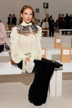 IPA88907234 - Milan, Milan Women™s Fashion Week Spring Summer 2027 - Women™s Fashion, Spring Summer 2027 - Max Mara fashion show - guests - Pictured: Ginta Biku  Copyright: xCinziaxCamelax xx IPA88907234