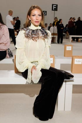 IPA88907237 - Milan, Milan Women™s Fashion Week Spring Summer 2027 - Women™s Fashion, Spring Summer 2027 - Max Mara fashion show - guests - Pictured: Ginta Biku  Copyright: xCinziaxCamelax xx IPA88907237