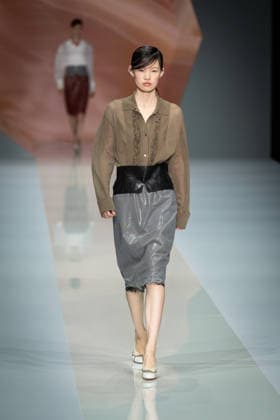 Anteprima fashion show during the Milan Fashion Week - Womenswear Spring Summer 2027 in Milan, Italy, on 24 September 2026. A model walks the runway at Anteprima fashion show during the Milan Fashion Week - Womenswear Spring Summer 2027 in Milan, Italy, on 24 September 2026., Credit:Stefano Costantino TTL Stefano Costantino Avalon Italy, Milan  Copyright: xStefanoxCostantinoxTTLx xStefanoxCostantinox xAvalonx 1137815038