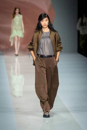 Anteprima fashion show during the Milan Fashion Week - Womenswear Spring Summer 2027 in Milan, Italy, on 24 September 2026. A model walks the runway at Anteprima fashion show during the Milan Fashion Week - Womenswear Spring Summer 2027 in Milan, Italy, on 24 September 2026., Credit:Stefano Costantino TTL Stefano Costantino Avalon Italy, Milan  Copyright: xStefanoxCostantinoxTTLx xStefanoxCostantinox xAvalonx 1137815124