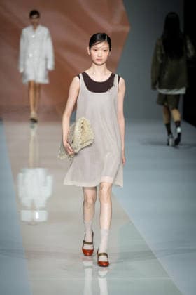Anteprima fashion show during the Milan Fashion Week - Womenswear Spring Summer 2027 in Milan, Italy, on 24 September 2026. A model walks the runway at Anteprima fashion show during the Milan Fashion Week - Womenswear Spring Summer 2027 in Milan, Italy, on 24 September 2026., Credit:Stefano Costantino TTL Stefano Costantino Avalon Italy, Milan  Copyright: xStefanoxCostantinoxTTLx xStefanoxCostantinox xAvalonx 1137815317