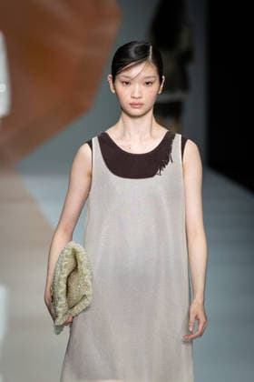 Anteprima fashion show during the Milan Fashion Week - Womenswear Spring Summer 2027 in Milan, Italy, on 24 September 2026. A model walks the runway at Anteprima fashion show during the Milan Fashion Week - Womenswear Spring Summer 2027 in Milan, Italy, on 24 September 2026., Credit:Stefano Costantino TTL Stefano Costantino Avalon Italy, Milan  Copyright: xStefanoxCostantinoxTTLx xStefanoxCostantinox xAvalonx 1137815324
