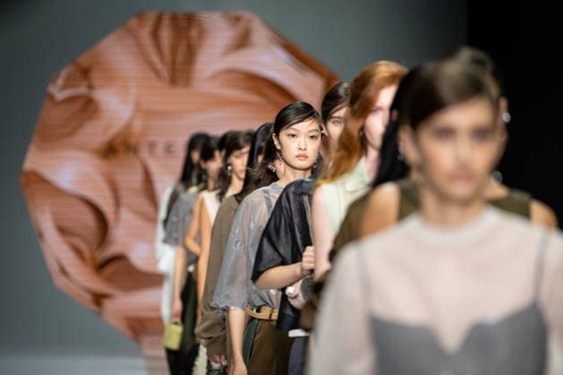 Anteprima fashion show during the Milan Fashion Week - Womenswear Spring Summer 2027 in Milan, Italy, on 24 September 2026. A model walks the runway at Anteprima fashion show during the Milan Fashion Week - Womenswear Spring Summer 2027 in Milan, Italy, on 24 September 2026., Credit:Stefano Costantino TTL Stefano Costantino Avalon Italy, Milan  Copyright: xStefanoxCostantinoxTTLx xStefanoxCostantinox xAvalonx 1137815391