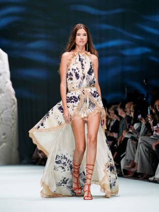 IPA88905288 - Milan, Milan Women™s Fashion Week Spring Summer 2027 - Women™s Fashion, Spring Summer 2027 - Genny fashion show - pictured on the runway: Model.  Copyright: xEmanuelexDexCarlix xEmanuelexDexCarlix IPA88905288