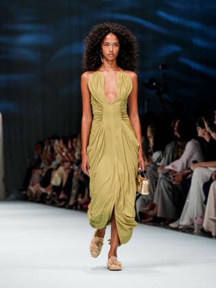 IPA88905334 - Milan, Milan Women™s Fashion Week Spring Summer 2027 - Women™s Fashion, Spring Summer 2027 - Genny fashion show - seen on the runway in the photo: Model.  Copyright: xEmanuelexDexCarlix xEmanuelexDexCarlix IPA88905334