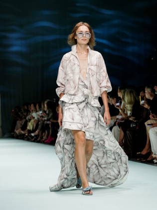 IPA88906611 - Milan, Milan Women™s Fashion Week Spring Summer 2027 - Women™s Fashion, Spring Summer 2027 - Genny fashion show - pictured on the runway: Model.  Copyright: xEmanuelexDexCarlix xEmanuelexDexCarlix IPA88906611