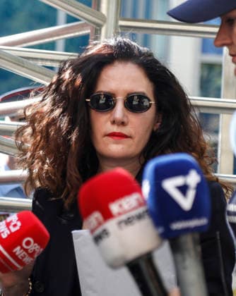 Vlora Hyseni, Albania s Intelligence service chief, charged by SPAK (Special Prosecution Against Corruption and Organised Crime) Vlora Hyseni, Albania s Intelligence service chief, speak to media after comes out of SPAK (Special Prosecution Against Corruption and Organised Crime) office, answering questions about involvement in a major corruption scandal surrounding tenders for the agency handling development of state information systems here in Tirana, Albania, on September 24, 2026. Tirana Albania  Copyright: xMatrixxImages ArmandoxBabanix