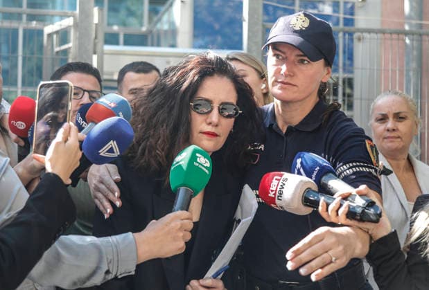Vlora Hyseni, Albania s Intelligence service chief, charged by SPAK (Special Prosecution Against Corruption and Organised Crime) Vlora Hyseni, Albania s Intelligence service chief, speak to media after comes out of SPAK (Special Prosecution Against Corruption and Organised Crime) office, answering questions about involvement in a major corruption scandal surrounding tenders for the agency handling development of state information systems here in Tirana, Albania, on September 24, 2026. Tirana Albania  Copyright: xMatrixxImages ArmandoxBabanix