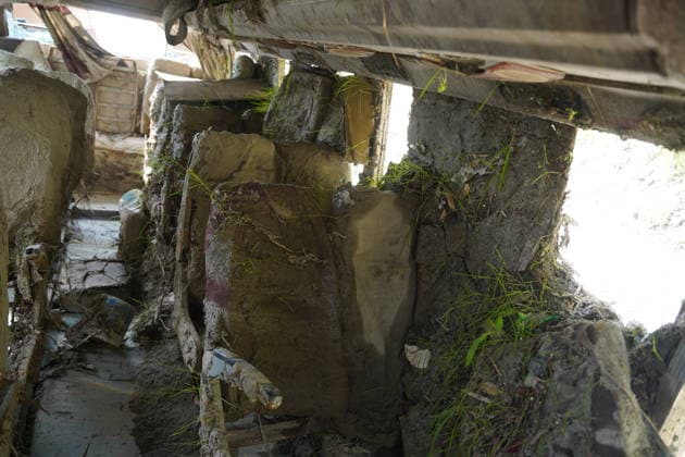 September 24, 2026, Rasuwa, Bagmati, Nepal: A school bus swept away by the Bhote Koshi flood on August 26, 2026, at Betrawati, Uttargaya Rural Municipality-5, Rasuwa district. Rasuwa Nepal  - ZUMAa308 20260924_znp_a308_006 Copyright: xChandraxBahadurxAlex