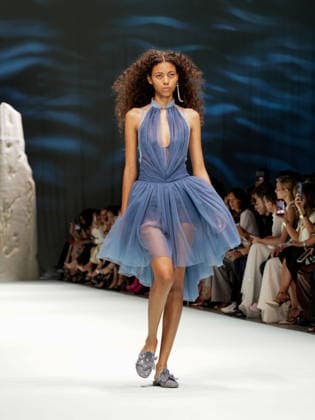 IPA88906679 - Milan, Milan Women™s Fashion Week Spring Summer 2027 - Women™s Fashion, Spring Summer 2027 - Genny fashion show - pictured on the runway: Model.  Copyright: xEmanuelexDexCarlix xEmanuelexDexCarlix IPA88906679
