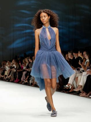 IPA88906681 - Milan, Milan Women™s Fashion Week Spring Summer 2027 - Women™s Fashion, Spring Summer 2027 - Genny fashion show - pictured on the runway: Model.  Copyright: xEmanuelexDexCarlix xEmanuelexDexCarlix IPA88906681
