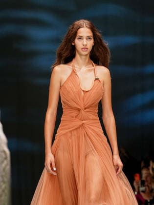 IPA88906708 - Milan, Milan Women™s Fashion Week Spring Summer 2027 - Women™s Fashion, Spring Summer 2027 - Genny fashion show - pictured on the runway: Model.  Copyright: xEmanuelexDexCarlix xEmanuelexDexCarlix IPA88906708