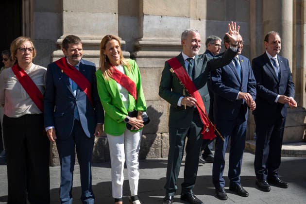 La Mercè Festival in Barcelona: Barcelona Mayor Jaume Collboni during the La Mercè public procession on September 24, 2026, in Barcelona, Catalonia, Spain. The 2026 Mercè Festival is being held in Barcelona from September 23 to 27. As the city’s major festival, this year’s festival features more than 109 free concerts, street performances, and its iconic cultural traditions. SEPTEMBER 24, 2026 Lorena Sopê Spain  Copyright: xLorenaxSopÃªnax 7796660