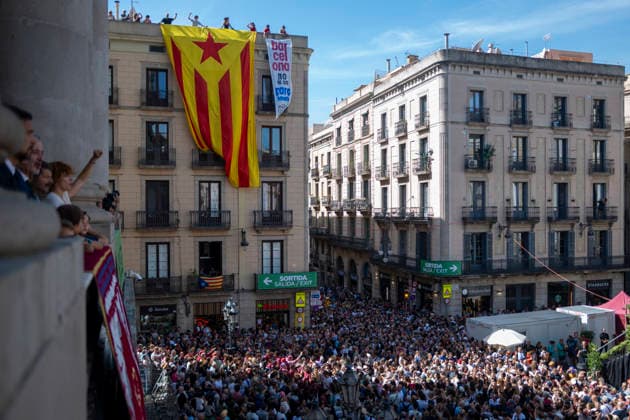 La Mercè Festival in Barcelona: Building a Castell during the Castellera Day of the La Mercè Festival, on September 24, 2026, in Barcelona, Catalonia, Spain. The 2026 Mercè Festival will be held in Barcelona from September 23 to 27. As the city’s major festival, this year’s festival features more than 109 free concerts, street performances, and its iconic cultural traditions. SEPTEMBER 24, 2026 Lorena Sopê Spain  Copyright: xLorenaxSopÃªnax 7796663