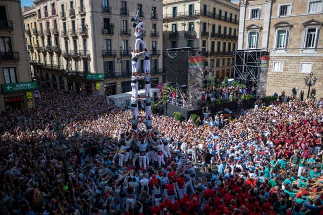 La Mercè Festival in Barcelona: Building a Castell during the Castellera Day of the La Mercè Festival, on September 24, 2026, in Barcelona, Catalonia, Spain. The 2026 Mercè Festival will be held in Barcelona from September 23 to 27. As the city’s major festival, this year’s festival features more than 109 free concerts, street performances, and its iconic cultural traditions. SEPTEMBER 24, 2026 Lorena Sopê Spain  Copyright: xLorenaxSopÃªnax 7796668