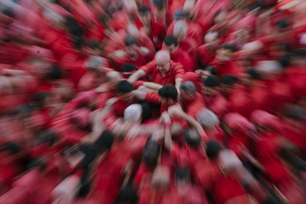 La Mercè Festival in Barcelona: Building a Castell during the Castellera Day of the La Mercè Festival, on September 24, 2026, in Barcelona, Catalonia, Spain. The 2026 Mercè Festival will be held in Barcelona from September 23 to 27. As the city’s major festival, this year’s festival features more than 109 free concerts, street performances, and its iconic cultural traditions. SEPTEMBER 24, 2026 Lorena Sopê Spain  Copyright: xLorenaxSopÃªnax 7796670