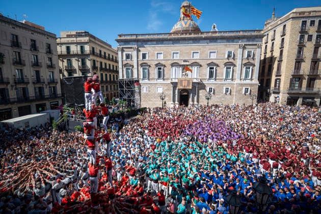 La Mercè Festival in Barcelona: Building a Castell during the Castellera Day of the La Mercè Festival, on September 24, 2026, in Barcelona, Catalonia, Spain. The 2026 Mercè Festival will be held in Barcelona from September 23 to 27. As the city’s major festival, this year’s festival features more than 109 free concerts, street performances, and its iconic cultural traditions. SEPTEMBER 24, 2026 Lorena Sopê Spain  Copyright: xLorenaxSopÃªnax 7796679