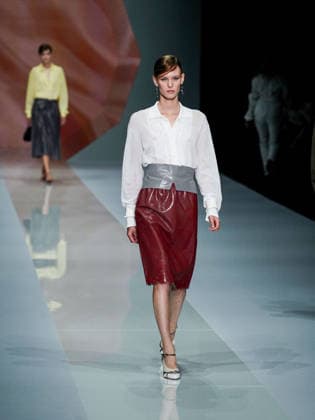 IPA88909240 - Milan, Milan Women™s Fashion Week Spring Summer 2027 - Women™s Fashion, Spring Summer 2027 - Anteprima fashion show - pictured on the runway: model  Copyright: xEmanuelexDexCarlix xEmanuelexDexCarlix IPA88909240