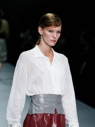 IPA88909242 - Milan, Milan Women™s Fashion Week Spring Summer 2027 - Women™s Fashion, Spring Summer 2027 - Anteprima fashion show - pictured on the runway: model  Copyright: xEmanuelexDexCarlix xEmanuelexDexCarlix IPA88909242