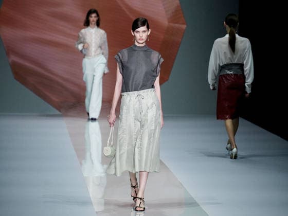 IPA88909252 - Milan, Milan Women™s Fashion Week Spring Summer 2027 - Women™s Fashion, Spring Summer 2027 - Anteprima fashion show - pictured on the runway: model  Copyright: xEmanuelexRobertoxDexCarlix xx IPA88909252