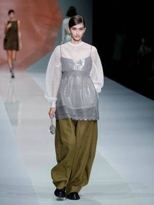 IPA88909999 - Milan, Milan Women™s Fashion Week Spring Summer 2027 - Women™s Fashion, Spring Summer 2027 - Anteprima fashion show - pictured on the runway: model  Copyright: xEmanuelexDexCarlix xEmanuelexDexCarlix IPA88909999