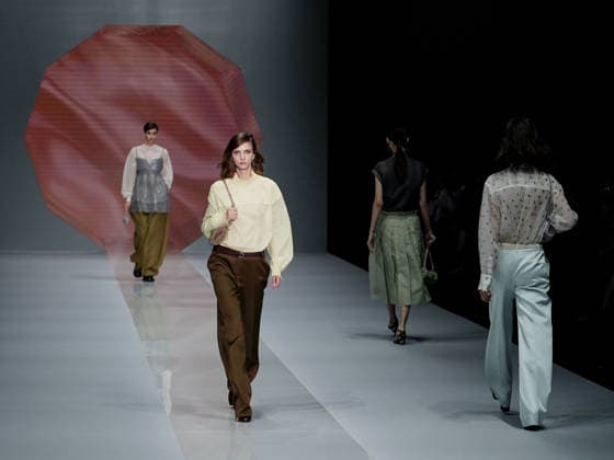 IPA88910002 - Milan, Milan Women™s Fashion Week Spring Summer 2027 - Women™s Fashion, Spring Summer 2027 - Anteprima fashion show - pictured on the runway: model  Copyright: xEmanuelexDexCarlix xEmanuelexDexCarlix IPA88910002