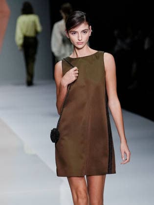IPA88910029 - Milan, Milan Women™s Fashion Week Spring Summer 2027 - Women™s Fashion, Spring Summer 2027 - Anteprima fashion show - pictured on the runway: model  Copyright: xEmanuelexDexCarlix xEmanuelexDexCarlix IPA88910029