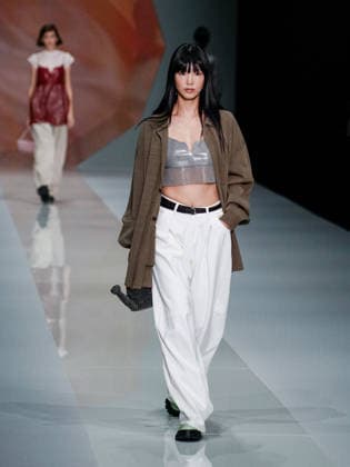 IPA88910081 - Milan, Milan Women™s Fashion Week Spring Summer 2027 - Women™s Fashion, Spring Summer 2027 - Anteprima fashion show - pictured on the runway: model  Copyright: xEmanuelexDexCarlix xEmanuelexDexCarlix IPA88910081