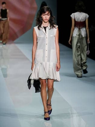 IPA88910700 - Milan, Milan Women™s Fashion Week Spring Summer 2027 - Women™s Fashion, Spring Summer 2027 - Anteprima fashion show - pictured on the runway: model  Copyright: xEmanuelexDexCarlix xEmanuelexDexCarlix IPA88910700