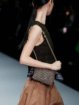 IPA88910714 - Milan, Milan Women™s Fashion Week Spring Summer 2027 - Women™s Fashion, Spring Summer 2027 - Anteprima fashion show - pictured on the runway: model  Copyright: xEmanuelexDexCarlix xEmanuelexDexCarlix IPA88910714