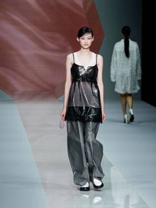IPA88910778 - Milan, Milan Women™s Fashion Week Spring Summer 2027 - Women™s Fashion, Spring Summer 2027 - Anteprima fashion show - pictured on the runway: model  Copyright: xEmanuelexDexCarlix xEmanuelexDexCarlix IPA88910778