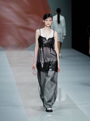 IPA88910780 - Milan, Milan Women™s Fashion Week Spring Summer 2027 - Women™s Fashion, Spring Summer 2027 - Anteprima Fashion Show - pictured on the runway: model  Copyright: xEmanuelexDexCarlix xEmanuelexDexCarlix IPA88910780