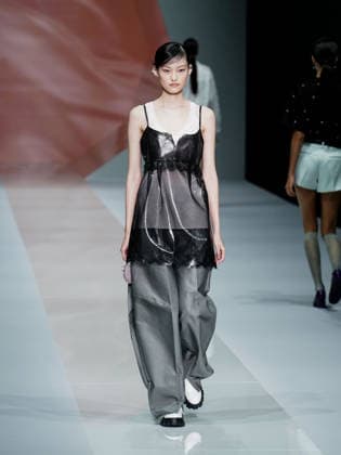 IPA88910783 - Milan, Milan Women™s Fashion Week Spring Summer 2027 - Women™s Fashion, Spring Summer 2027 - Anteprima fashion show - pictured on the runway: model  Copyright: xEmanuelexDexCarlix xEmanuelexDexCarlix IPA88910783