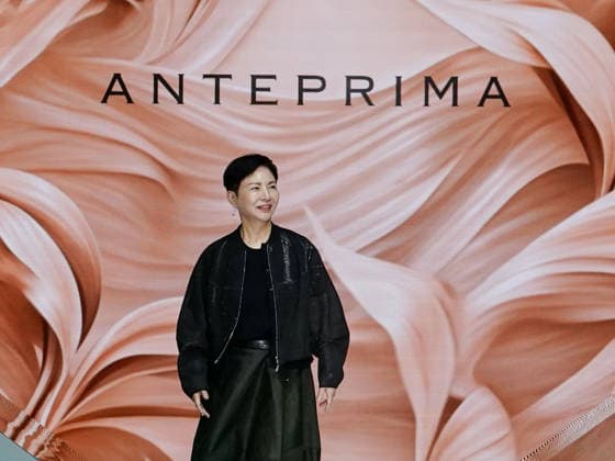 IPA88910901 - Milan, Milan Women™s Fashion Week Spring Summer 2027 - Women™s Fashion, Spring Summer 2027 - Anteprima fashion show - pictured on the runway: designer Izumi Ogino  Copyright: xEmanuelexDexCarlix xEmanuelexDexCarlix IPA88910901