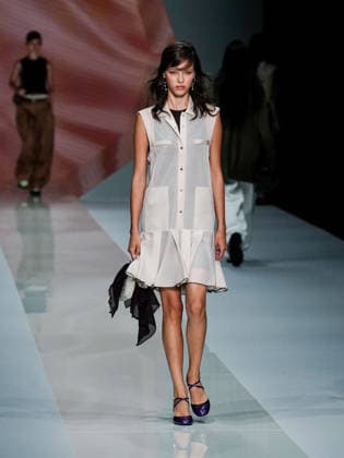 IPA88910698 - Milan, Milan Women™s Fashion Week Spring Summer 2027 - Women™s Fashion, Spring Summer 2027 - Anteprima fashion show - pictured on the runway: model  Copyright: xEmanuelexDexCarlix xEmanuelexDexCarlix IPA88910698