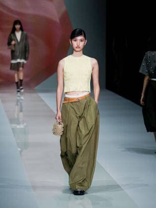 IPA88910726 - Milan, Milan Women™s Fashion Week Spring Summer 2027 - Women™s Fashion, Spring Summer 2027 - Anteprima fashion show - pictured on the runway: model  Copyright: xEmanuelexDexCarlix xEmanuelexDexCarlix IPA88910726