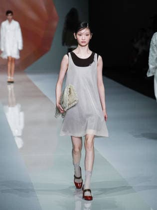 IPA88910754 - Milan, Milan Women™s Fashion Week Spring Summer 2027 - Women™s Fashion, Spring Summer 2027 - Anteprima fashion show - pictured on the runway: model  Copyright: xEmanuelexDexCarlix xEmanuelexDexCarlix IPA88910754