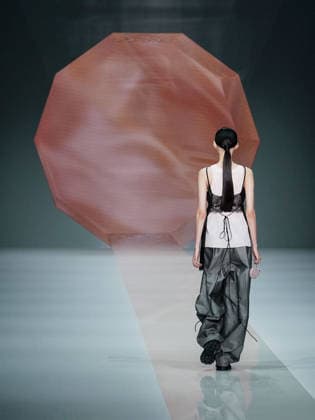 IPA88910790 - Milan, Milan Women™s Fashion Week Spring Summer 2027 - Women™s Fashion, Spring Summer 2027 - Anteprima fashion show - pictured on the runway: model  Copyright: xEmanuelexDexCarlix xEmanuelexDexCarlix IPA88910790