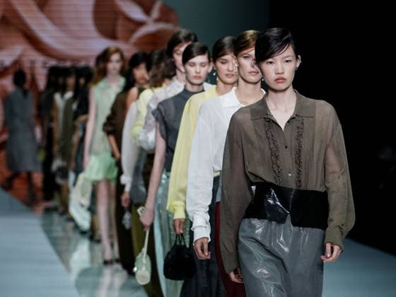 IPA88910800 - Milan, Milan Women™s Fashion Week Spring Summer 2027 - Women™s Fashion, Spring Summer 2027 - Anteprima fashion show - pictured on the runway: model  Copyright: xEmanuelexDexCarlix xEmanuelexDexCarlix IPA88910800