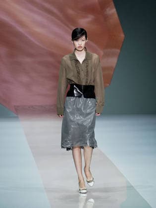 IPA88909225 - Milan, Milan Women™s Fashion Week Spring Summer 2027 - Women™s Fashion, Spring Summer 2027 - Anteprima fashion show - pictured on the runway: model  Copyright: xEmanuelexDexCarlix xEmanuelexDexCarlix IPA88909225