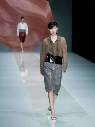 IPA88909227 - Milan, Milan Women™s Fashion Week Spring Summer 2027 - Women™s Fashion, Spring Summer 2027 - Anteprima fashion show - pictured on the runway: model  Copyright: xEmanuelexDexCarlix xEmanuelexDexCarlix IPA88909227